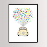 Arbre à empreinte mariage - Voiture