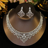 Parure de Mariage : Collier - Boucle d'oreille