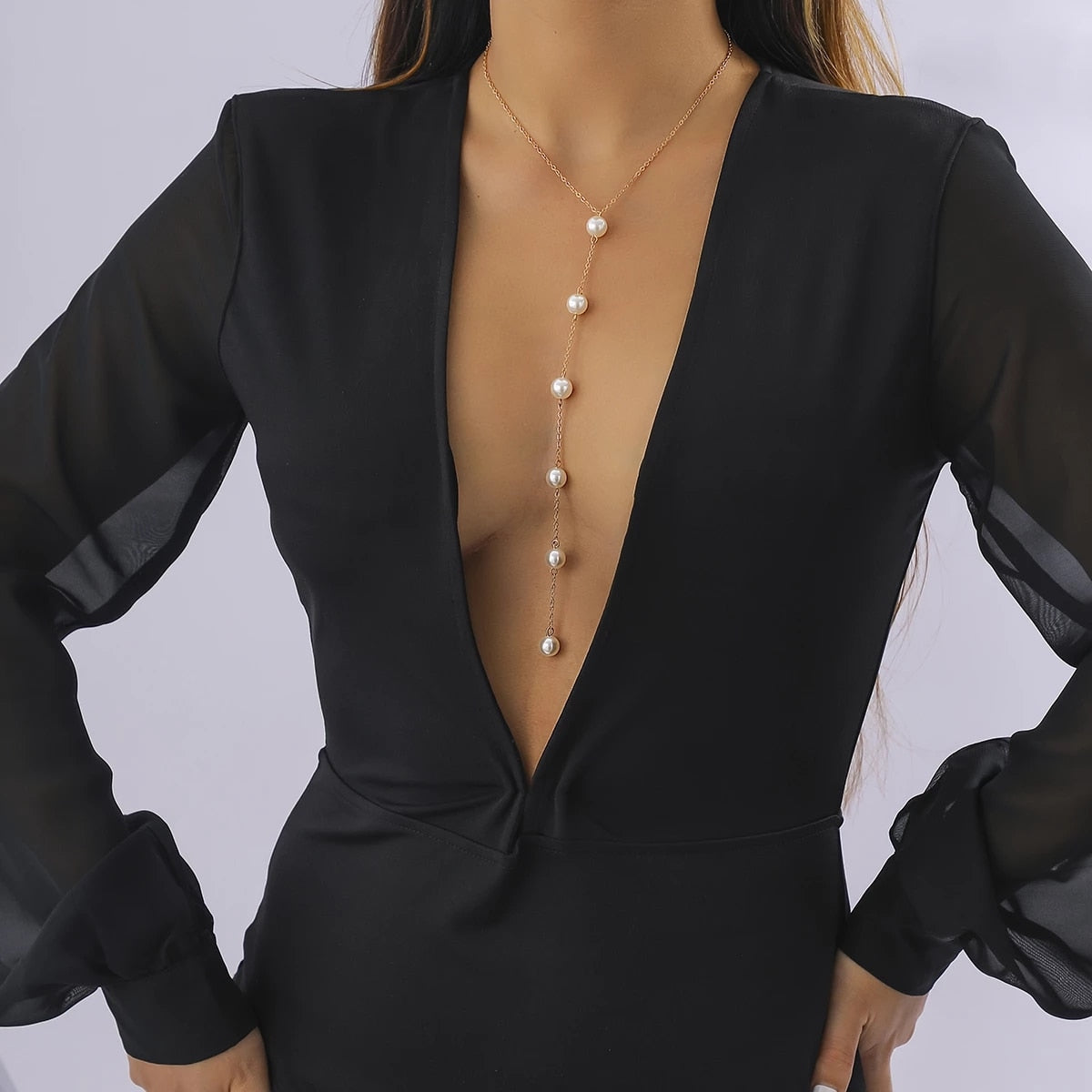 Collier de dos perles précieuses - Dallies-Eden-Mariages