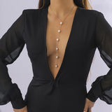 Collier de dos perles précieuses - Dallies-Eden-Mariages