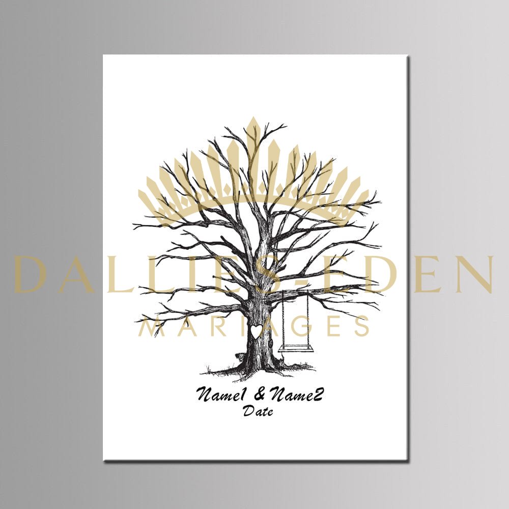 Arbre à empreinte mariage - Balançoire - Dallies-Eden-Mariages Boutique de Bijoux et d’accessoires de Mariage