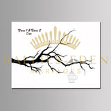 Arbre à empreinte mariage - Cage - Dallies-Eden-Mariages Boutique de Bijoux et d’accessoires de Mariage