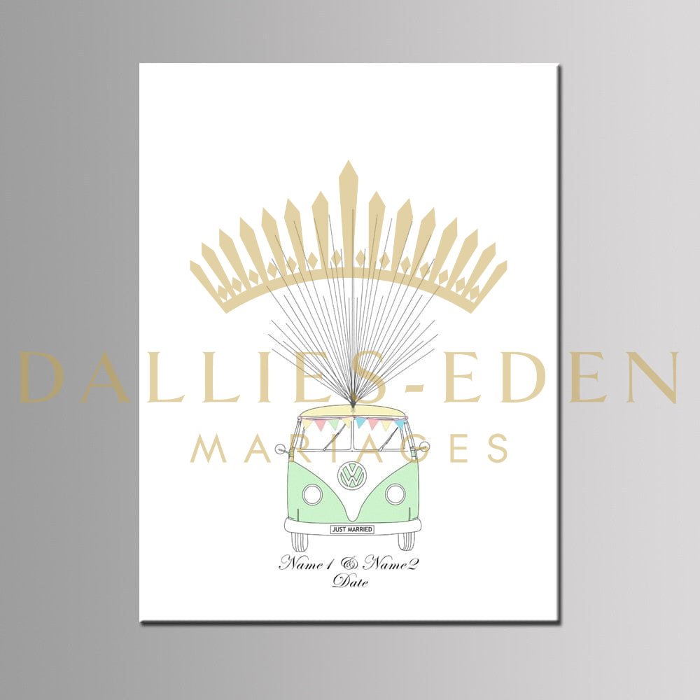 Arbre à empreinte mariage - Combi - Dallies-Eden-Mariages Boutique de Bijoux et d’accessoires de Mariage