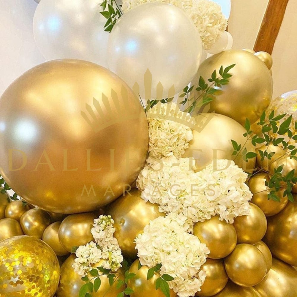 Arche de Ballon Chrome - Dallies-Eden-Mariages
