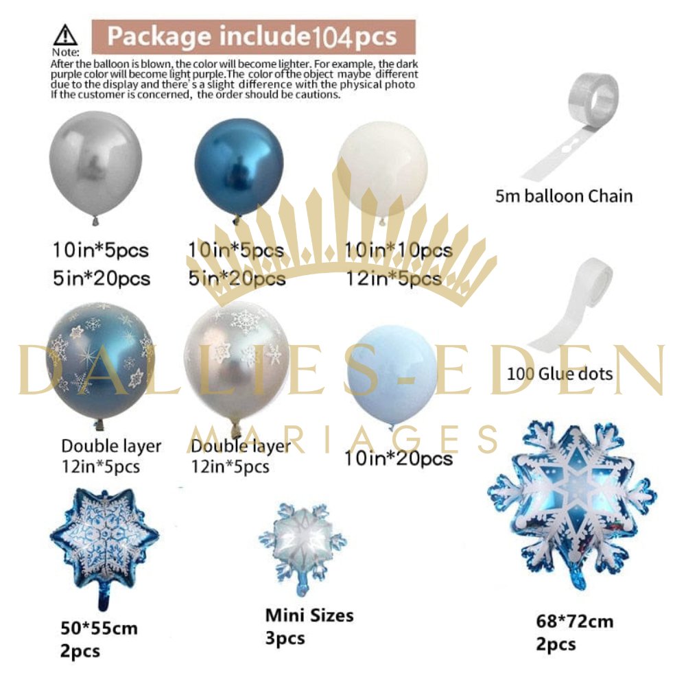 Arche de Ballon Hiver - Noël - Dallies-Eden-Mariages