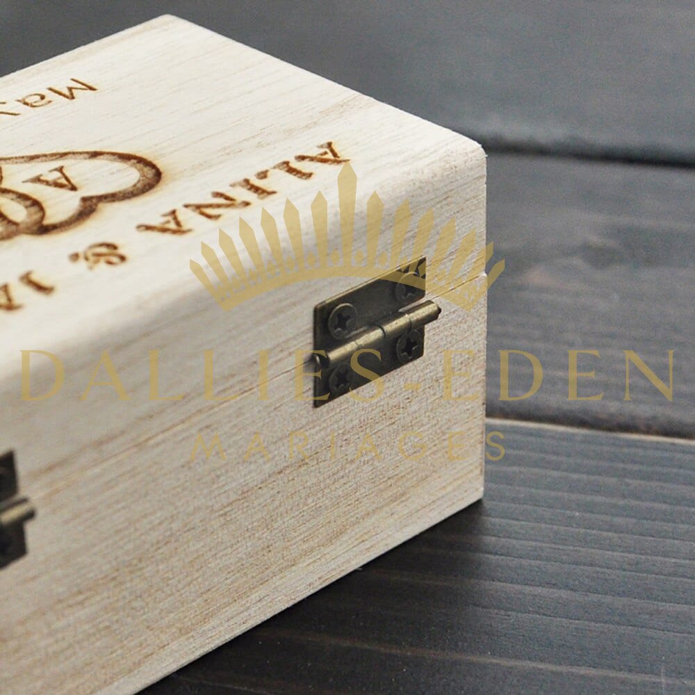 Boite à alliance Personnalisée - Dallies-Eden-Mariages