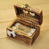 Boite a Alliances en Bois Ancien - Dallies-Eden-Mariages