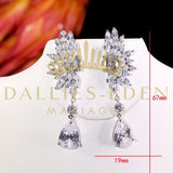 Boucle d'Oreilles Luxe Mariage - Dallies-Eden-Mariages