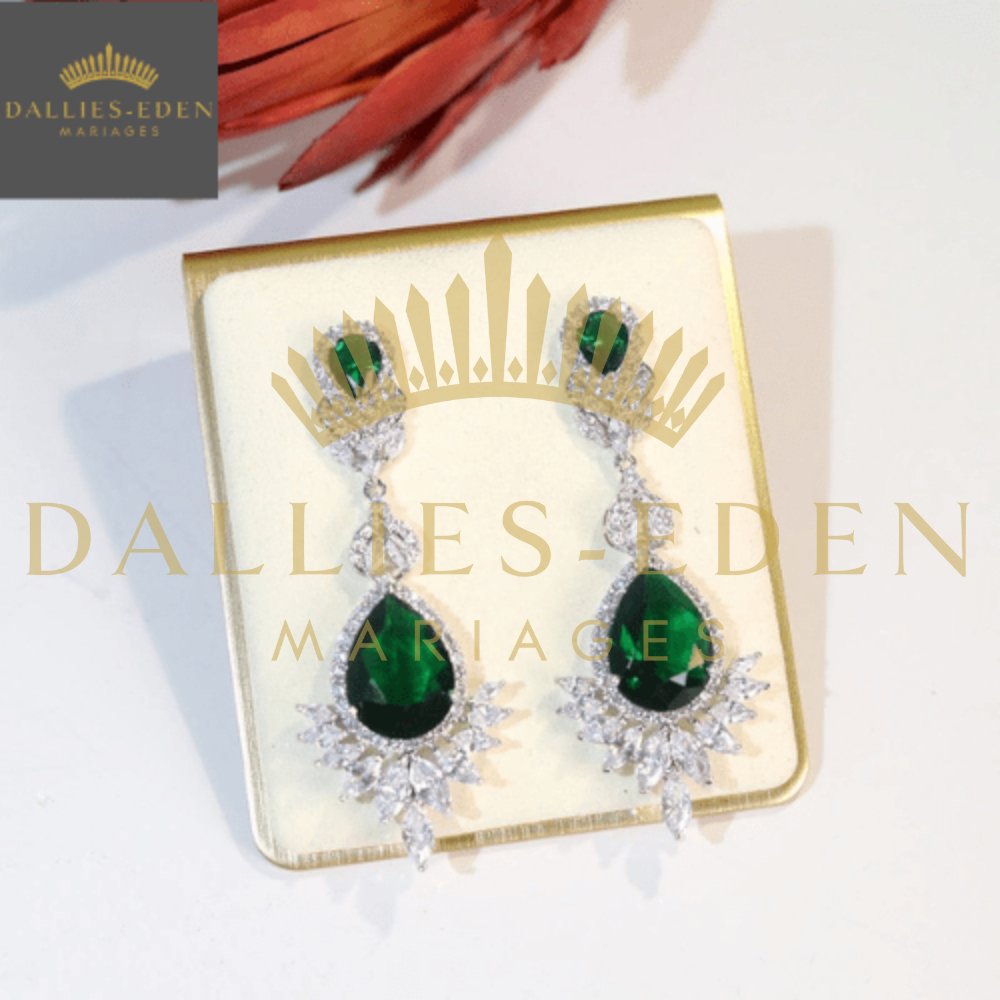 Boucle d'Oreilles Reine de Mariage - Dallies-Eden-Mariages