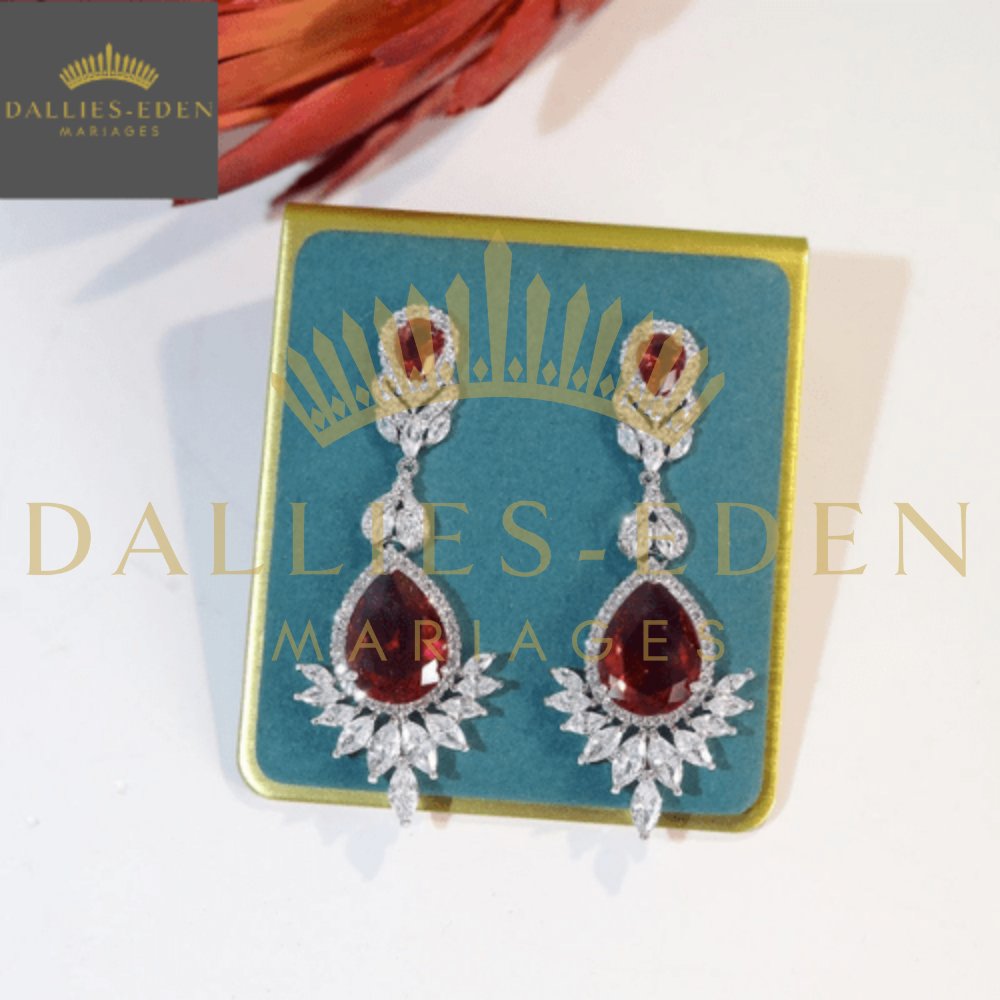 Boucle d'Oreilles Reine de Mariage - Dallies-Eden-Mariages
