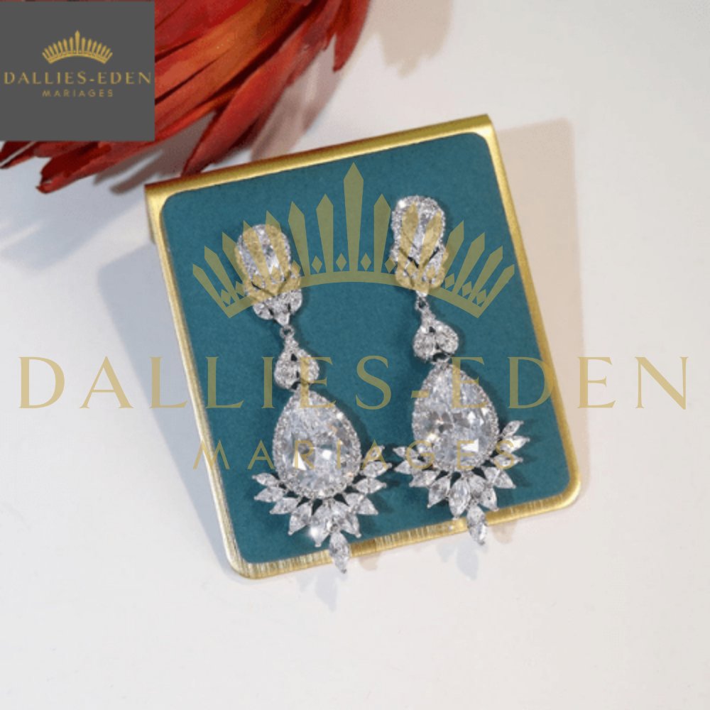 Boucle d'Oreilles Reine de Mariage - Dallies-Eden-Mariages