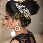 Headband Cheveux Longs avec Chignon - Vignette | Dallies-Eden-Mariages 