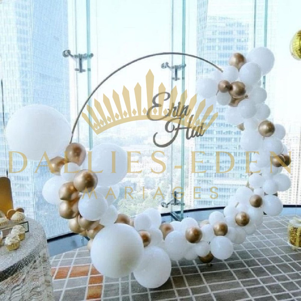 Kit Arche de Ballon Luxe - Dallies-Eden-Mariages