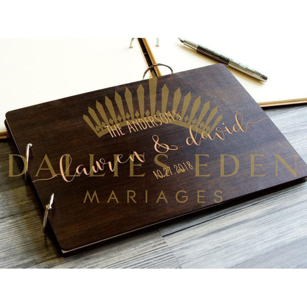 Livre d'Or Mariage Personnalisable - Dallies-Eden-Mariages