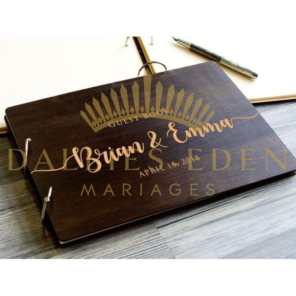 Livre d'Or Mariage Personnalisable - Dallies-Eden-Mariages