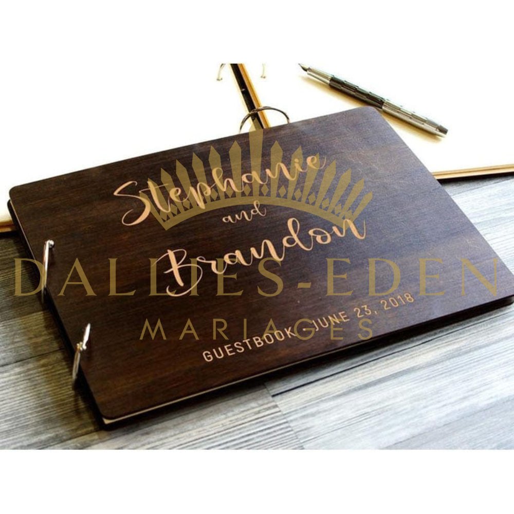 Livre d'Or Mariage Personnalisable - Dallies-Eden-Mariages