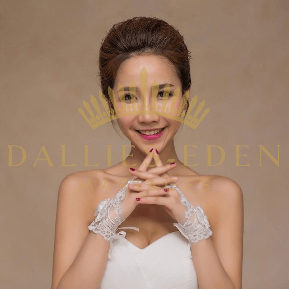 Dallies-Eden-Mariages  Gants mariage Mitaine blanche de mariage