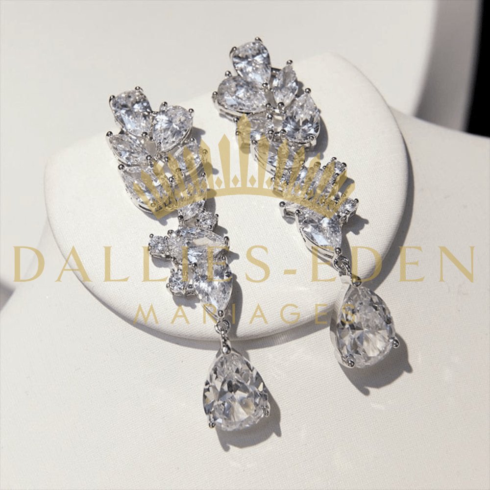 bijoux-diademe Parure Femme 2 pièces Parure Reine Mariage