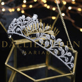 bijoux-diademe Tiare Femme Argentée Tiare Mariage Cristal