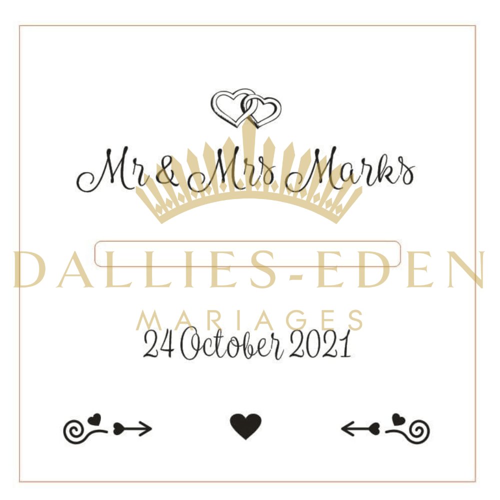 bijoux-diademe Urne de Mariage Urne de Mariage Personnalisable