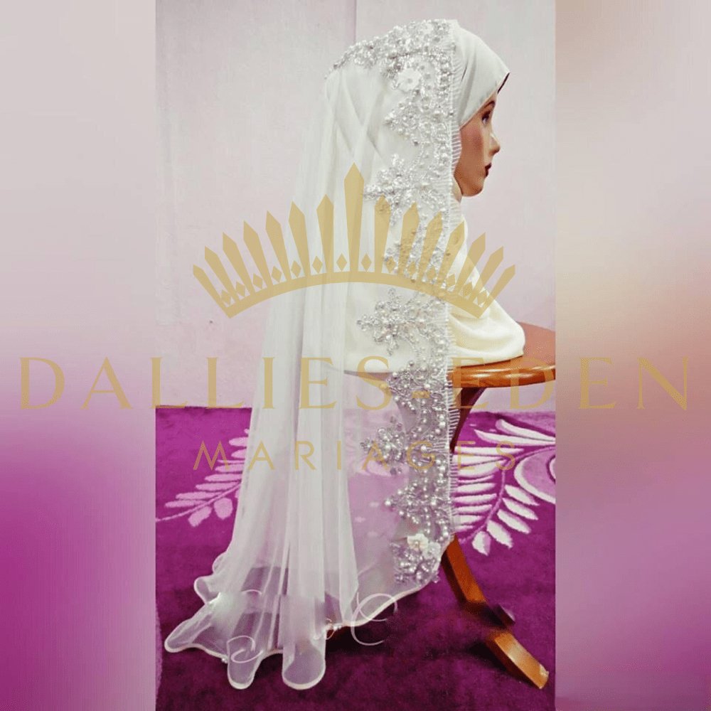 Dallies-Eden-Mariages Voile de Mariée Voile Arabe de Mariage