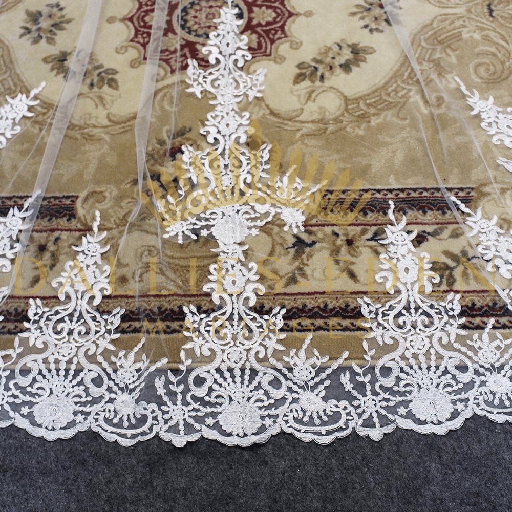 Dallies-Eden-Mariages  Voile de Mariée Voile de Mariage 400cm