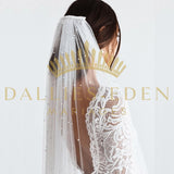 Dallies-Eden-Mariages  Voile de Mariée Voile de Mariage Blanc 100cm