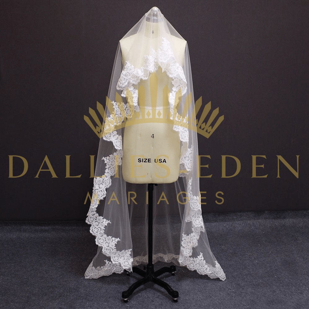 Dallies-Eden-Mariages  Voile de Mariée Voile de Mariage Double
