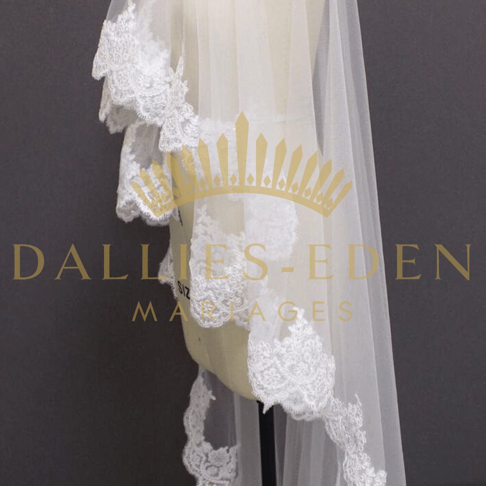 Dallies-Eden-Mariages  Voile de Mariée Voile de Mariage Double