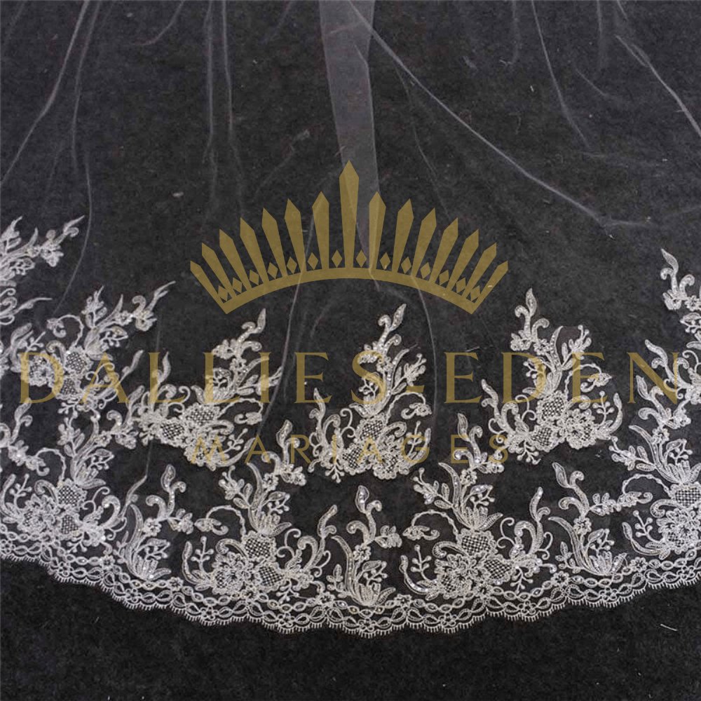 Dallies-Eden-Mariages  Voile de Mariée Voile de Mariage Long - 300cm