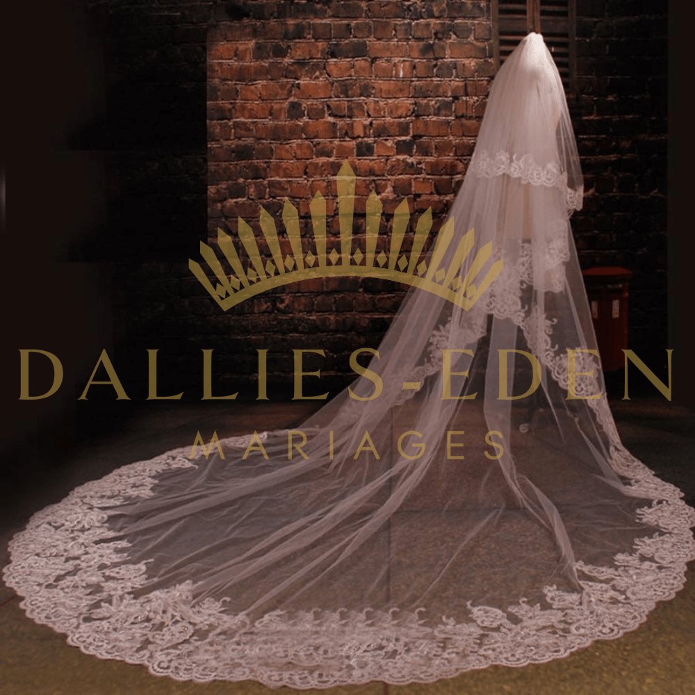Dallies-Eden-Mariages  Voile de Mariée Voile de Mariage Long - 300cm