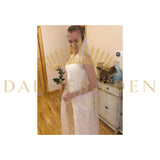 Dallies-Eden-Mariages  Voile de Mariée Voile de Mariage Perlé