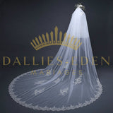 Dallies-Eden-Mariages  Voile de Mariée Voile de Mariée Blanche 300 cm