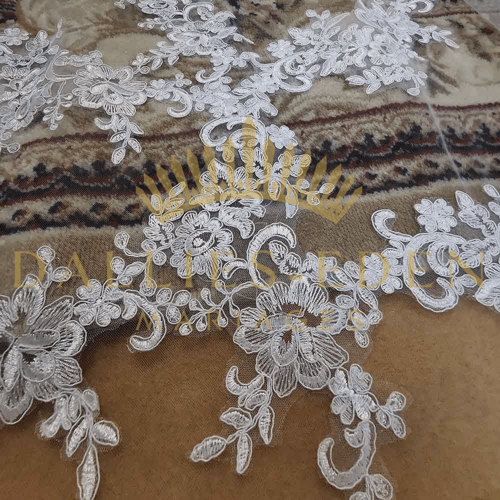 Dallies-Eden-Mariages  Voile de Mariée Voile de Mariée Dentelle