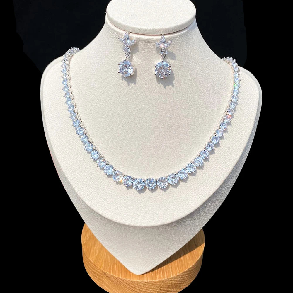 Parure en Zircon Mariage