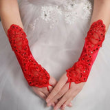 Gants Mariage Rouge