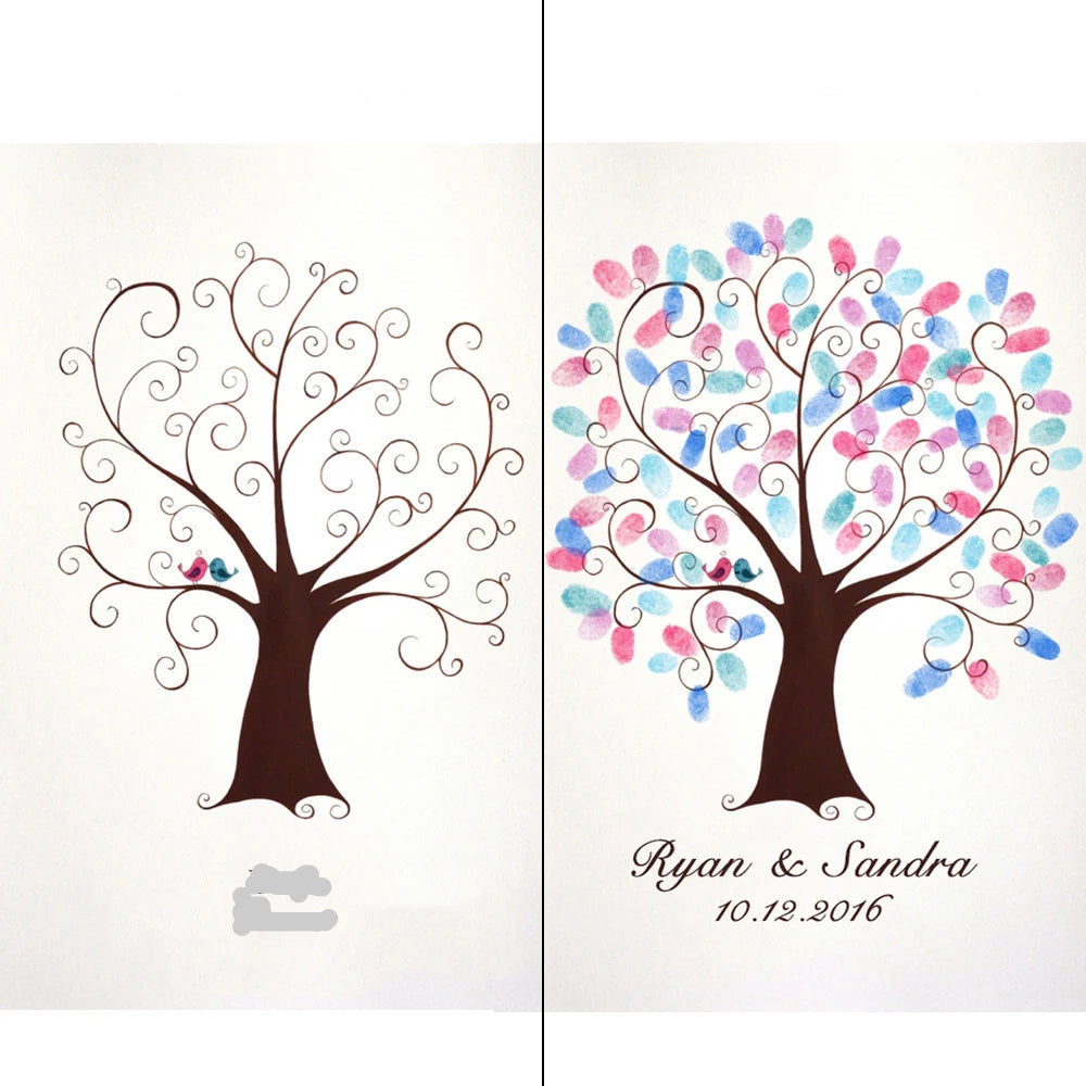Arbre à empreinte mariage - Arbre