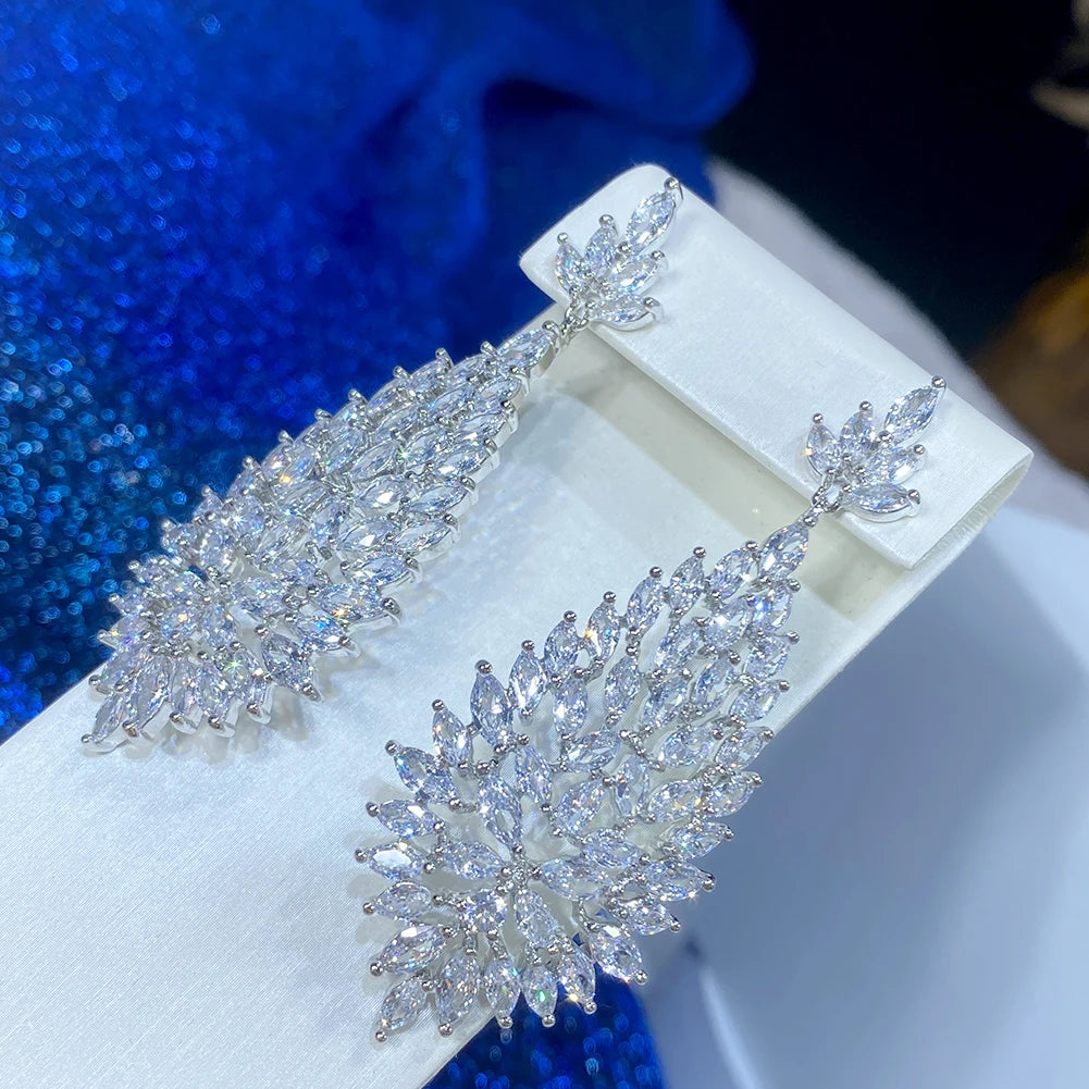 Boucle d'Oreilles Rouge Mariage