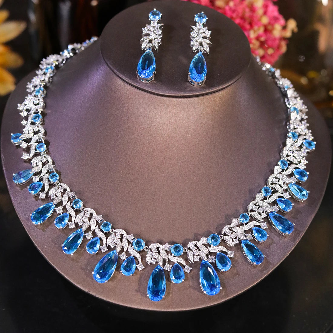 Parure Bleue de Mariage