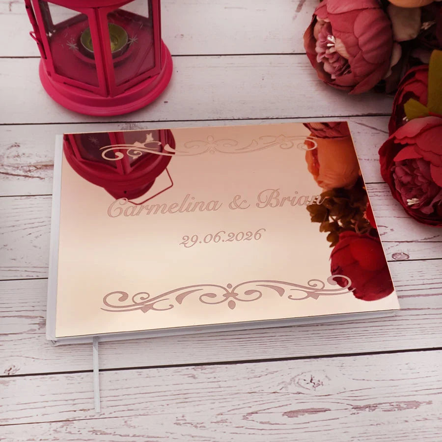 Livre d'Or Mariage Doré Luxe