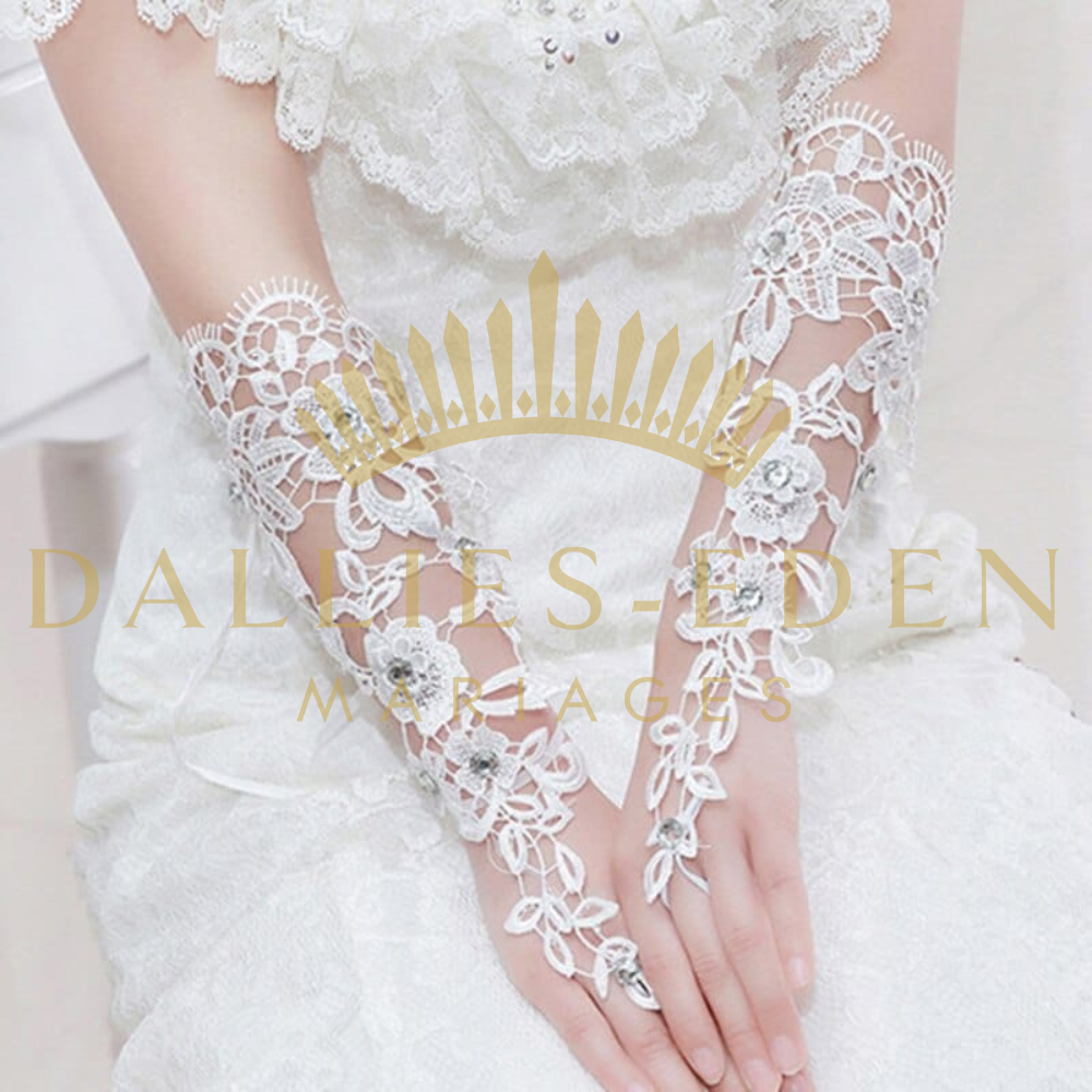 Bracelet en Dentelle Béatrice - Dallies-Eden-Mariages