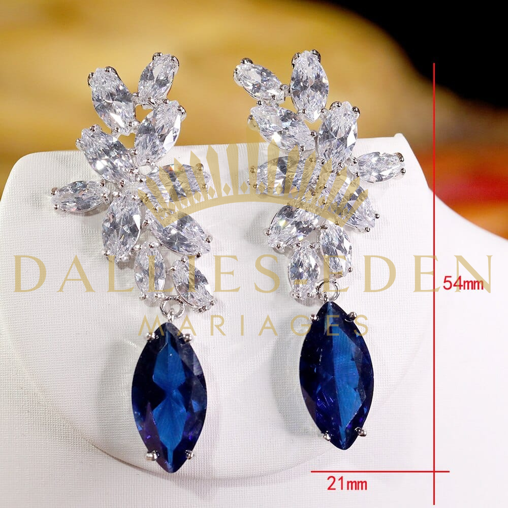 Boucles D'oreilles Zircon - Dallies-Eden-Mariages