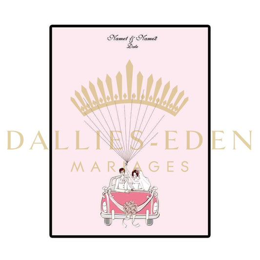 Arbre à empreinte mariage - Jeune Mariée - Dallies-Eden-Mariages Boutique de Bijoux et d’accessoires de Mariage