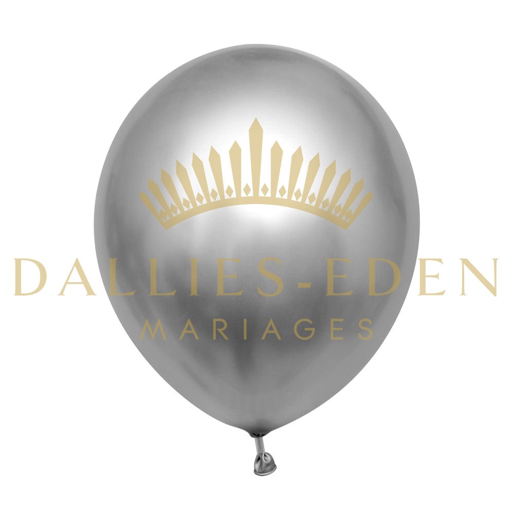 Arche de Ballon Argenté - Dallies-Eden-Mariages