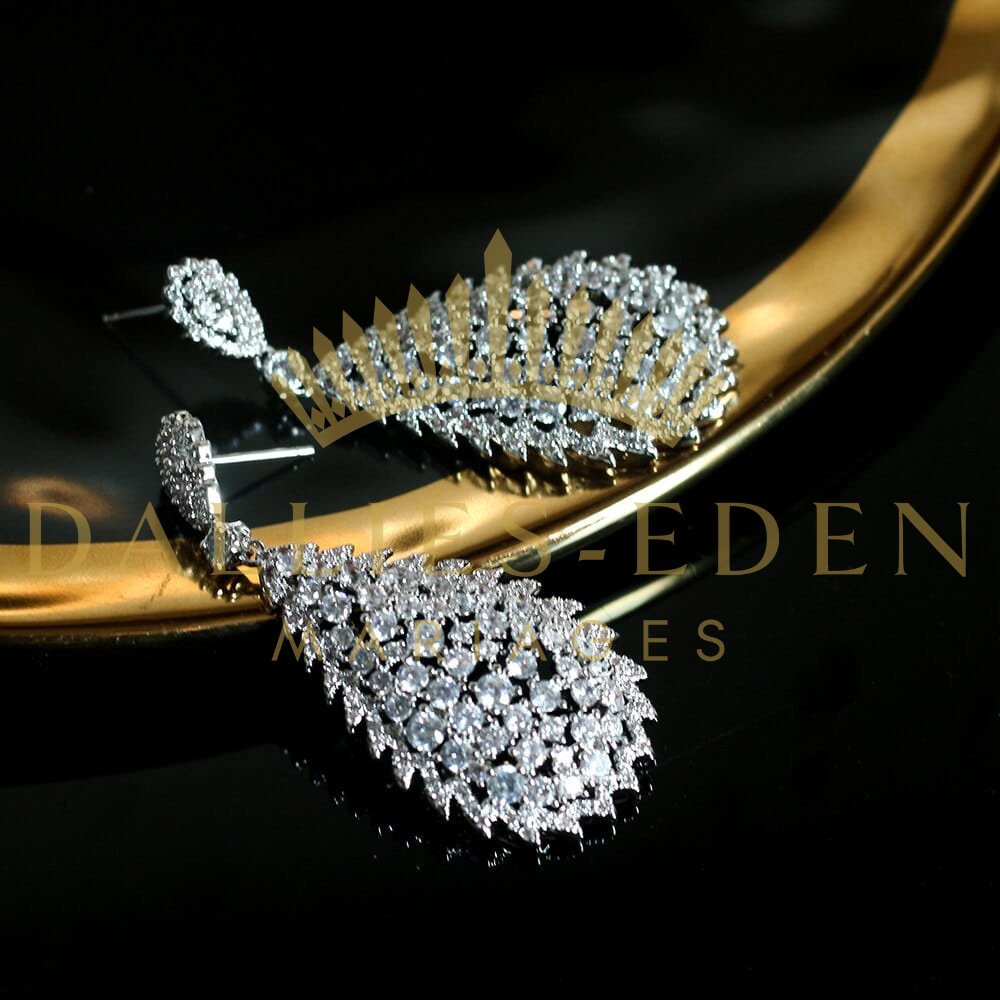 Boucle d'oreilles Crystal - Dallies-Eden-Mariages