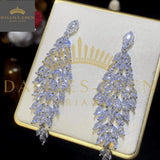 Boucle d'Oreilles Feuille Mariage - Dallies-Eden-Mariages