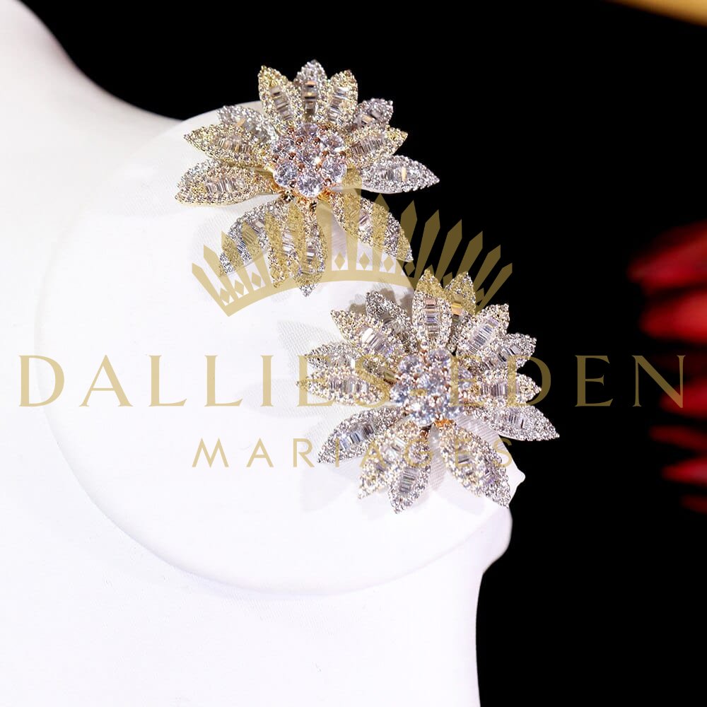 Boucle d'Oreilles Flocon de Neige - Dallies-Eden-Mariages