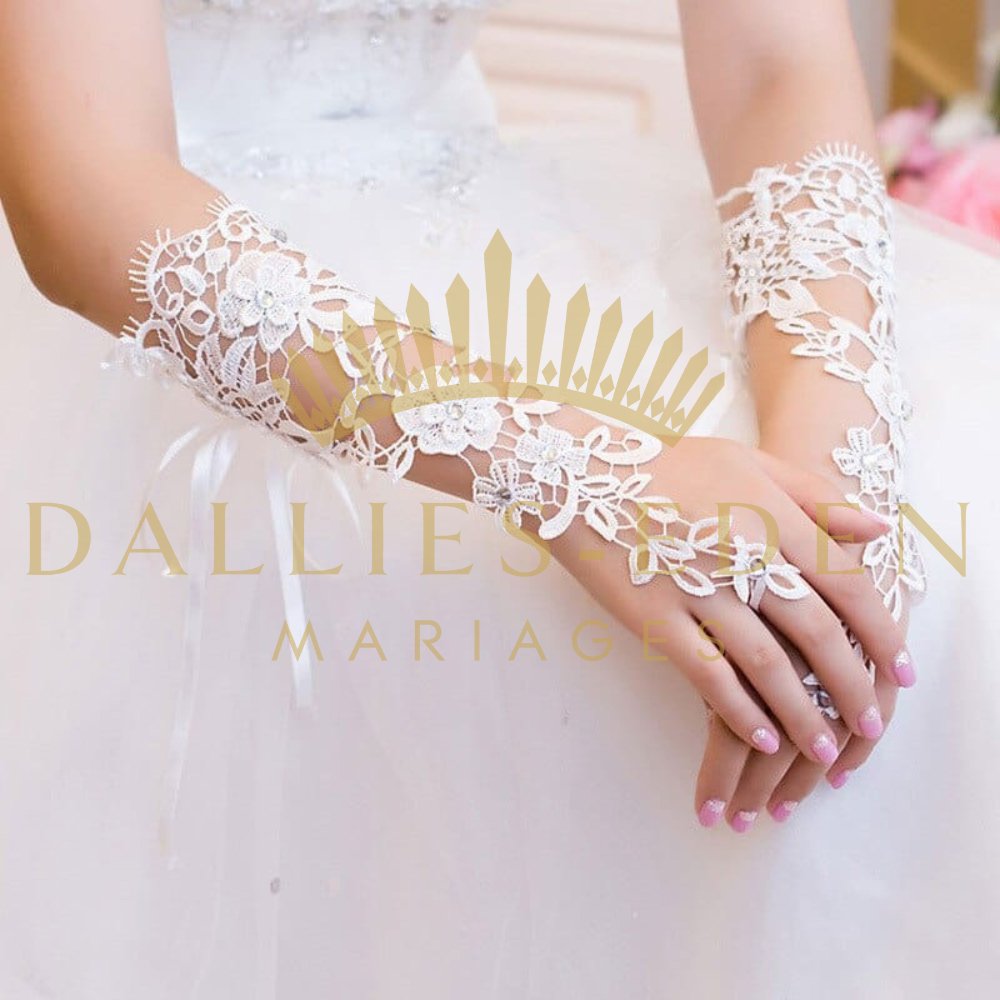 Bracelet en Dentelle Béatrice - Dallies-Eden-Mariages