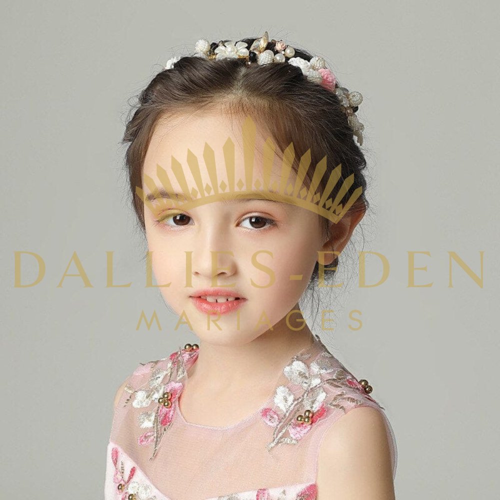 Diademe Ceremonie Fille de Mariage - Dallies-Eden-Mariages