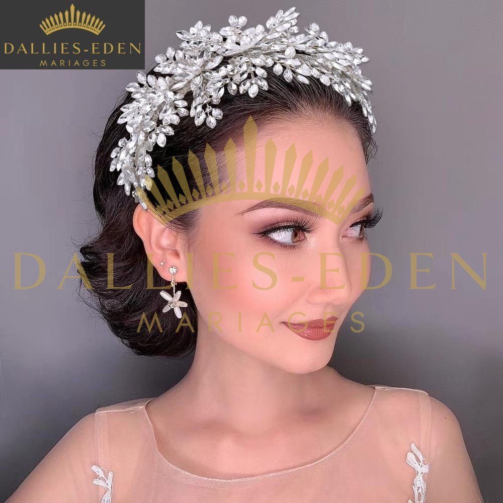 Diademe Mariage Cheveux Long - Dallies-Eden-Mariages